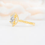 ML07068 Moissanite Ring - White-Gold