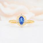 ML07068 Sapphire Ring - Yellow-Gold
