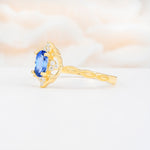 ML07068 Sapphire Ring - White-Gold