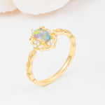 ML07068 Fire Opal Ring - Additional view