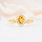 ML07068 Citrine Ring - Yellow-Gold