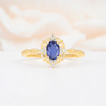 ML07068 Tanzanite Ring - Yellow-Gold
