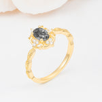 ML07068 Black Rutilated Quartz Ring - Additional view