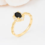 ML07068 Black Onyx Ring - Additional view