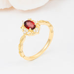 ML07068 Garnet Ring - Additional view