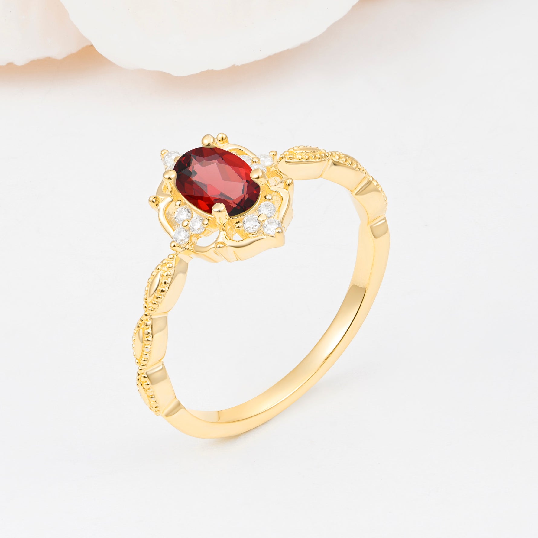 ML07068 Garnet Ring - Additional view