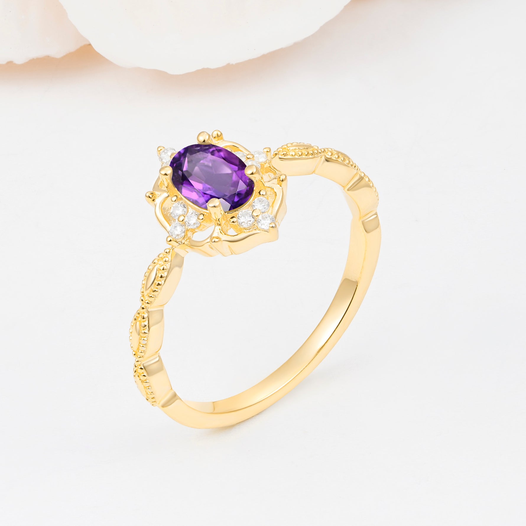 ML07068 Amethyst Ring - Additional view