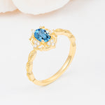 ML07068 Aquamarine Ring - Additional view