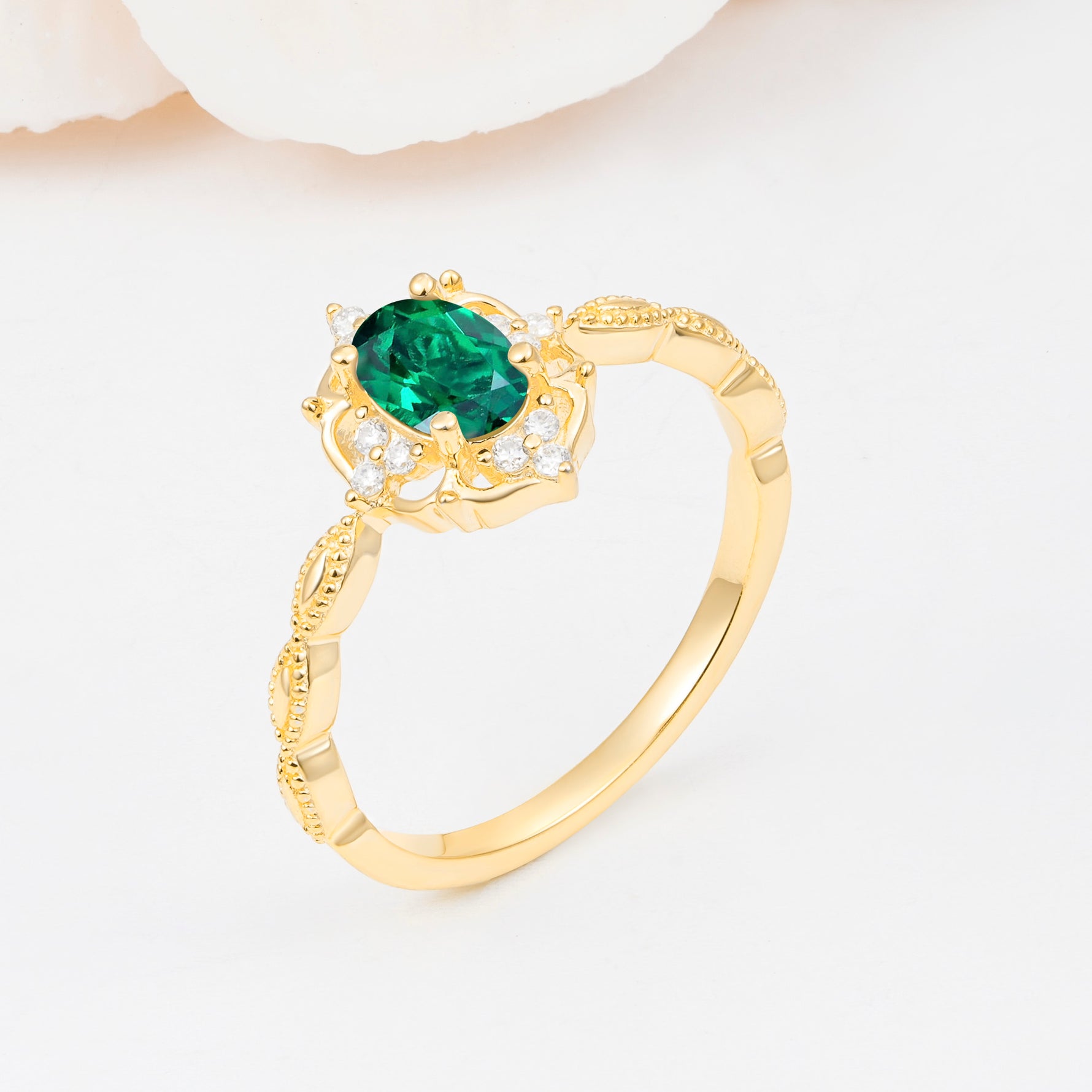 ML07068 Emerald Ring - Additional view