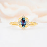 ML07068 Alexandrite Ring - Yellow-Gold