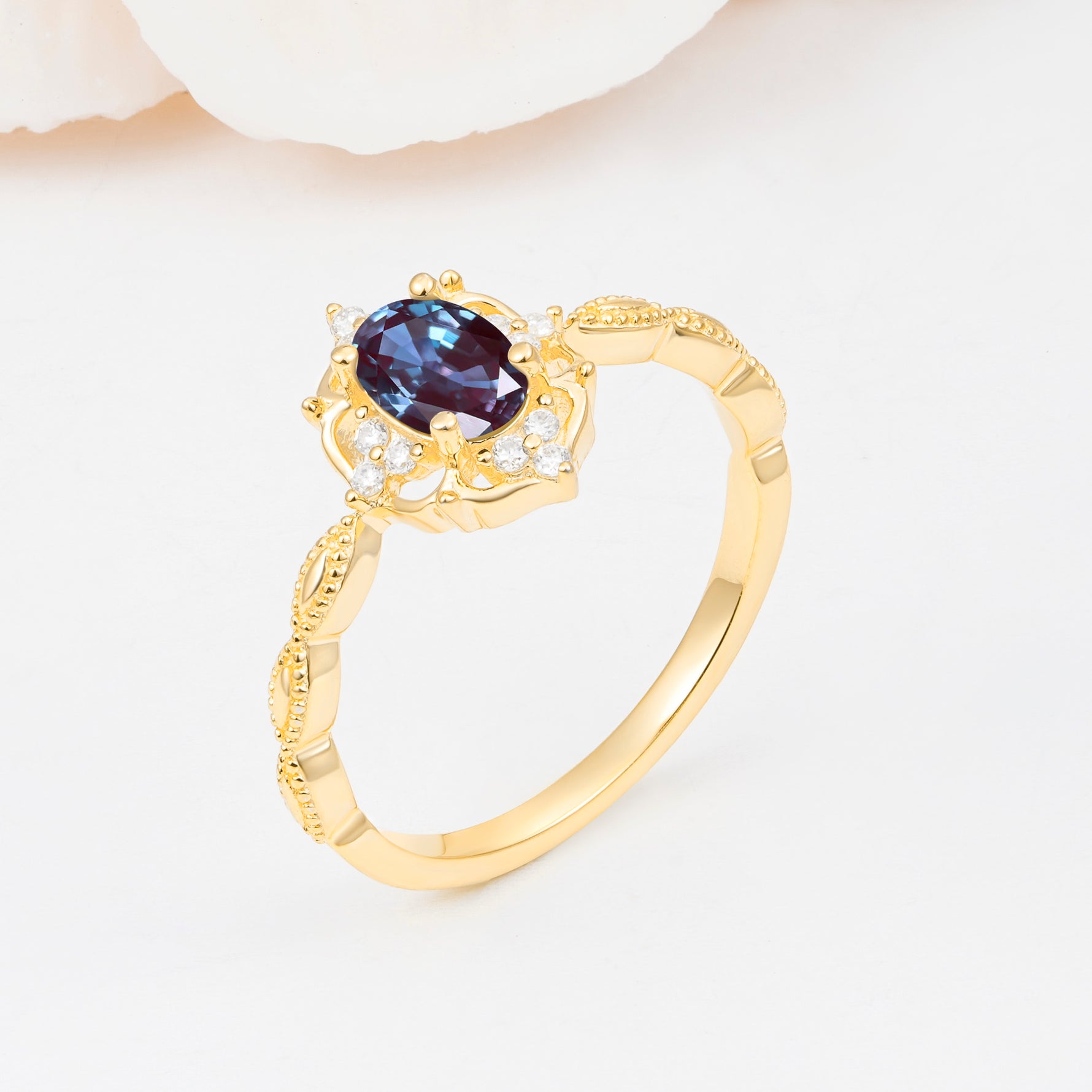 ML07068 Alexandrite Ring - Additional view