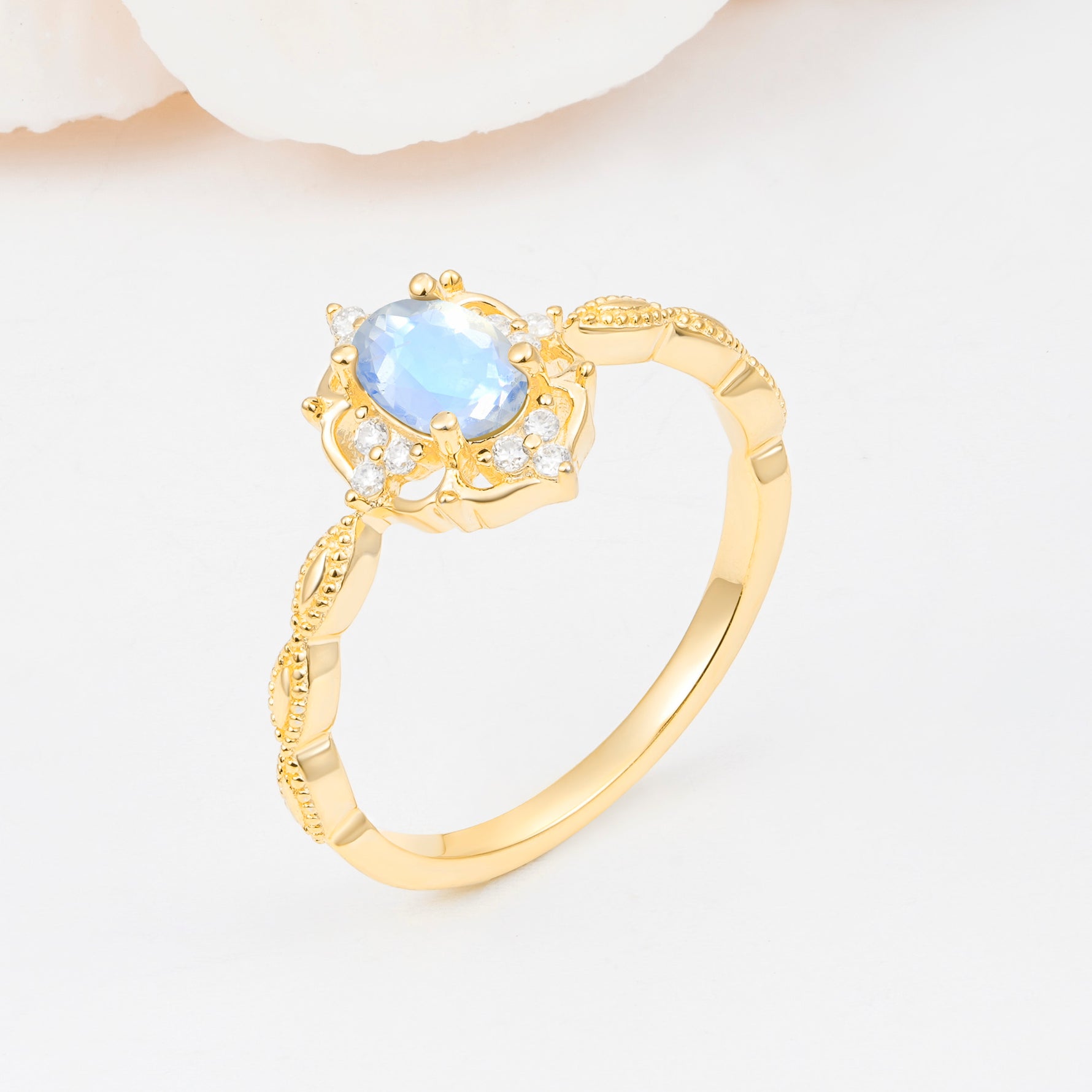 ML07068 Moonstone Ring - Additional view