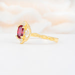 ML07068 Ruby Ring - White-Gold