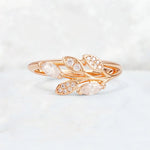Marquise Cut Moissanite Leaf Wrap Fashion Ring - Additional view
