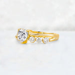 Heart Cut Lab Diamond Graduated Seven-Stone Engagement Ring - Additional view