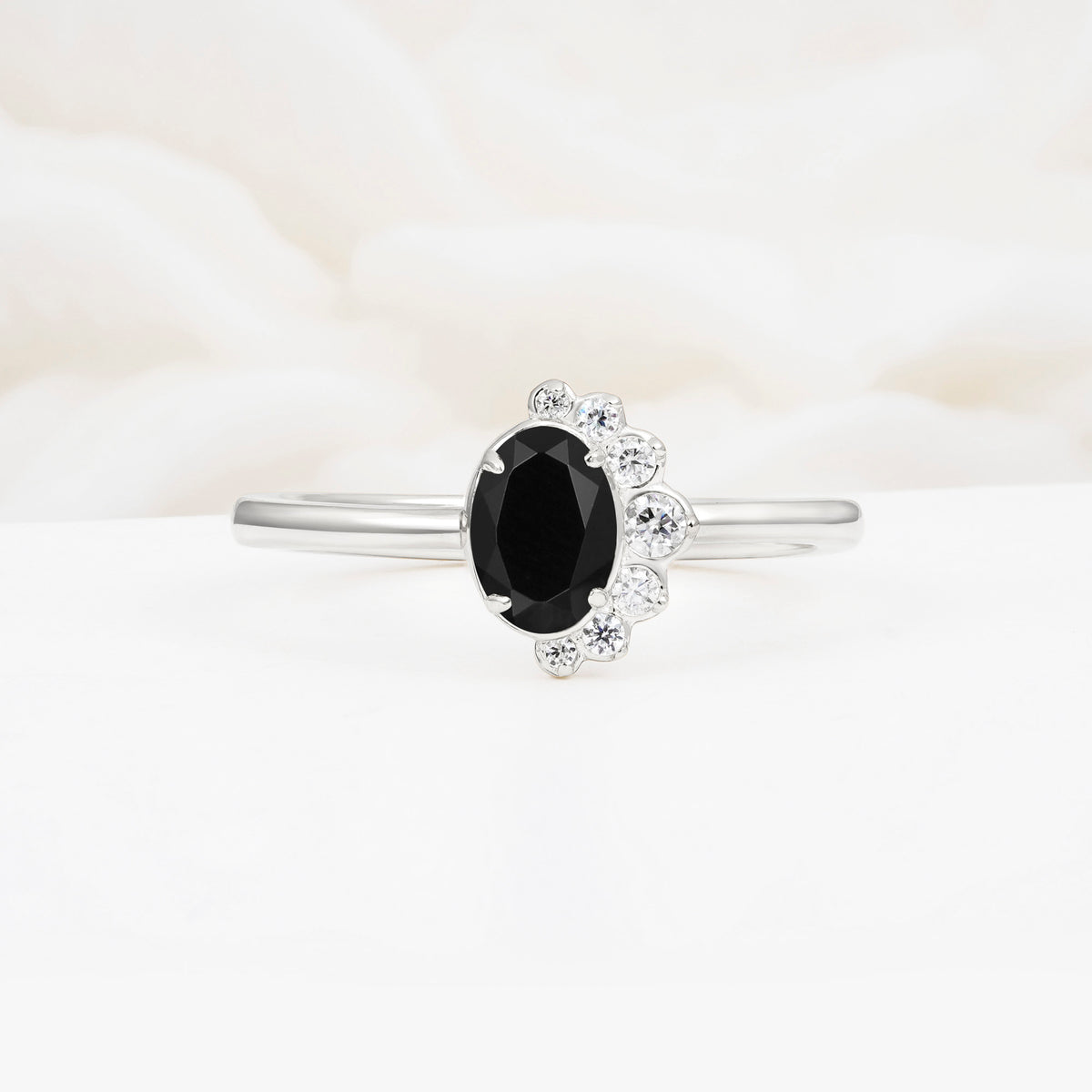 SR06718 Black Onyx Ring - Additional view