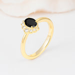 SR06718 Black Onyx Ring - Additional view