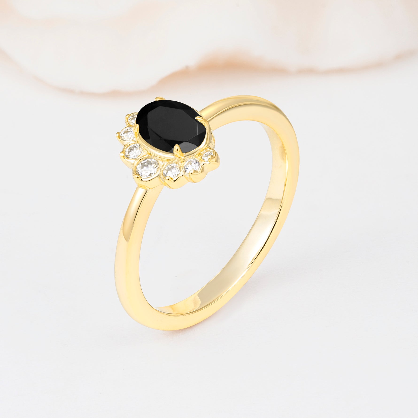 SR06718 Black Onyx Ring - Additional view