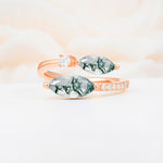 SR06737 Moss Agate Ring - Additional view