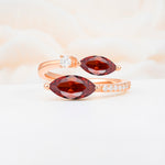SR06737 Garnet Ring - Additional view
