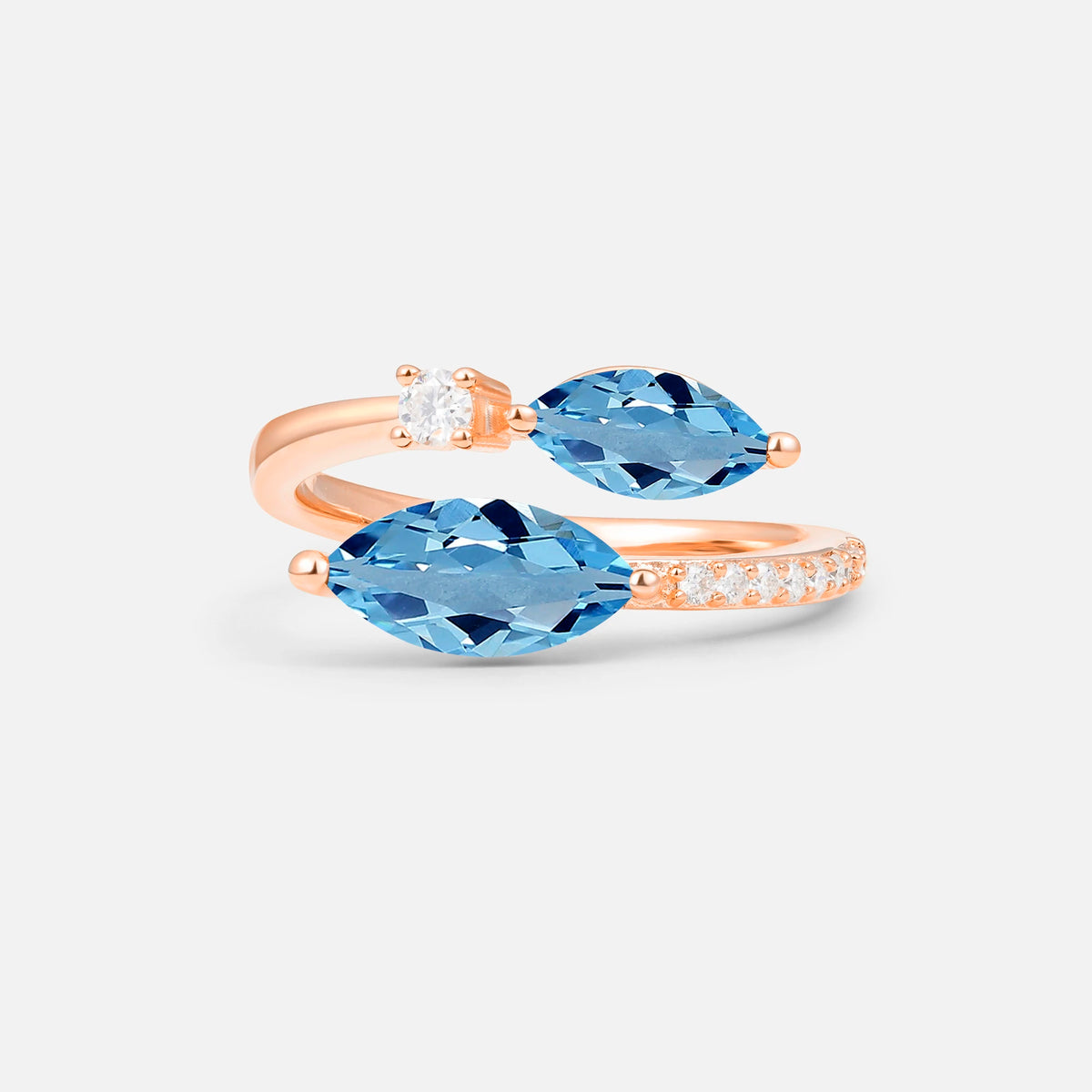 SR06737 Aquamarine Ring - Additional view