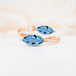 SR06737 Aquamarine Ring - Additional view