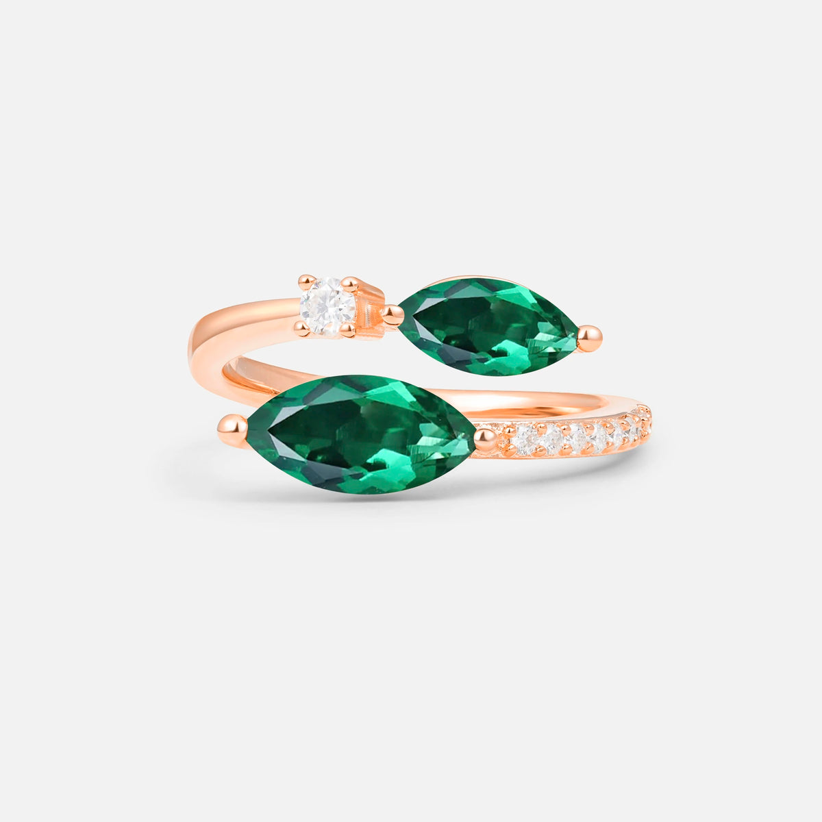 SR06737 Emerald Ring - Additional view