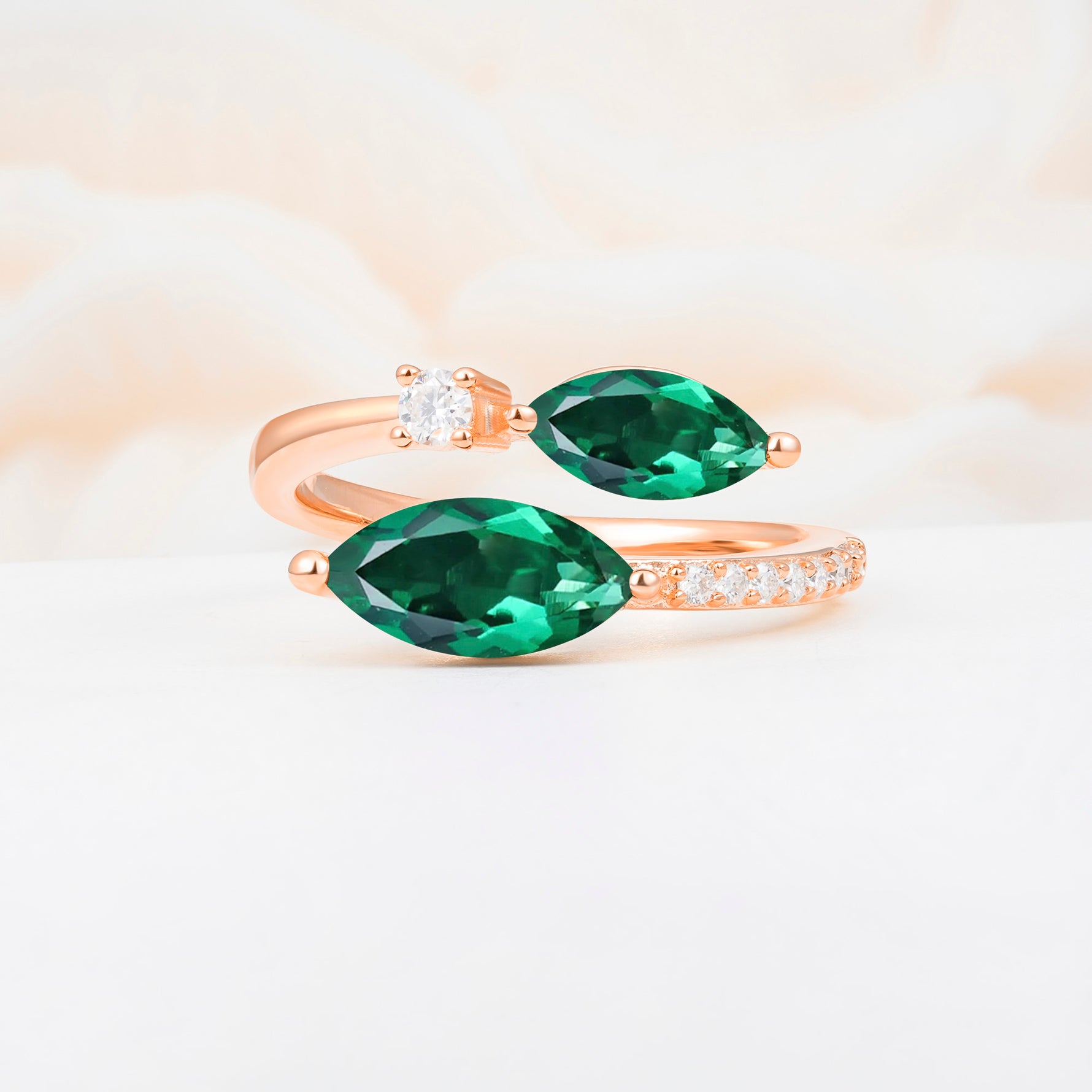SR06737 Emerald Ring - Additional view