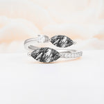 SR06737 Black Rutilated Quartz Ring - Additional view