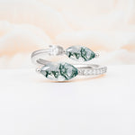 SR06737 Moss Agate Ring - Additional view
