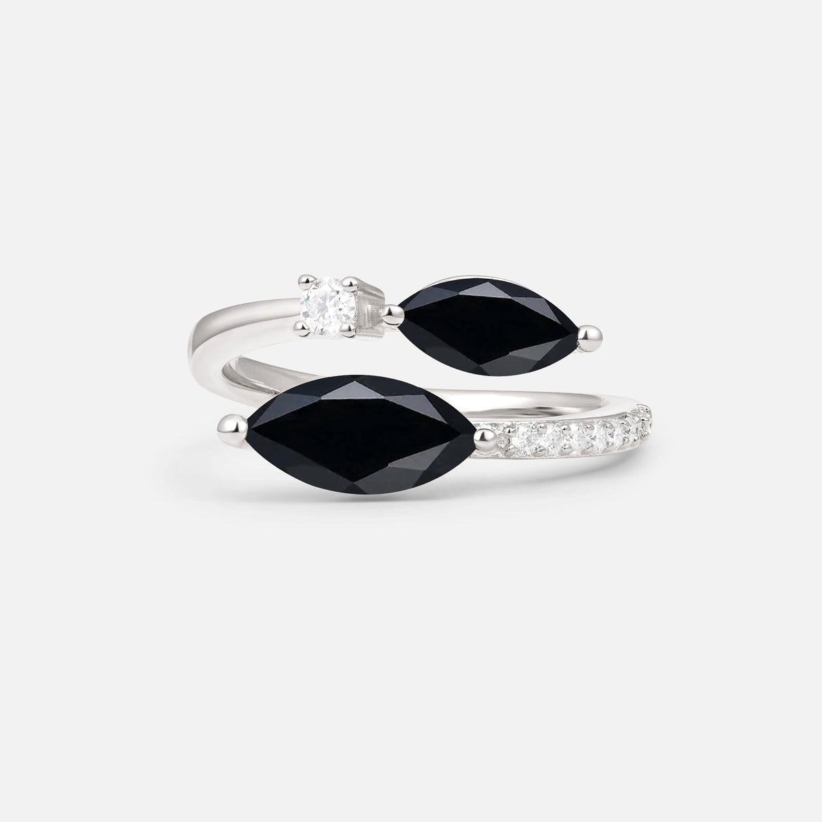 SR06737 Black Onyx Ring - Additional view