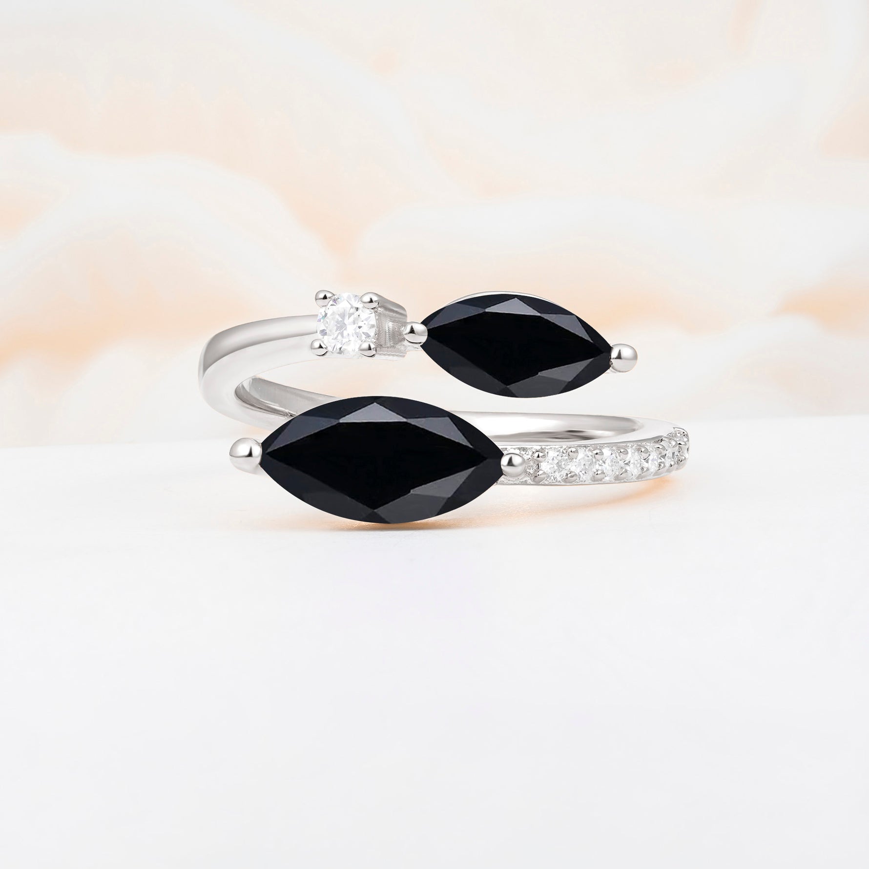 SR06737 Black Onyx Ring - Additional view