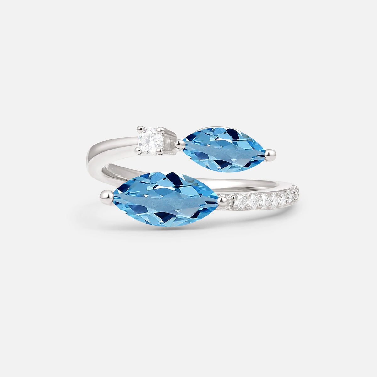 SR06737 Aquamarine Ring - Additional view