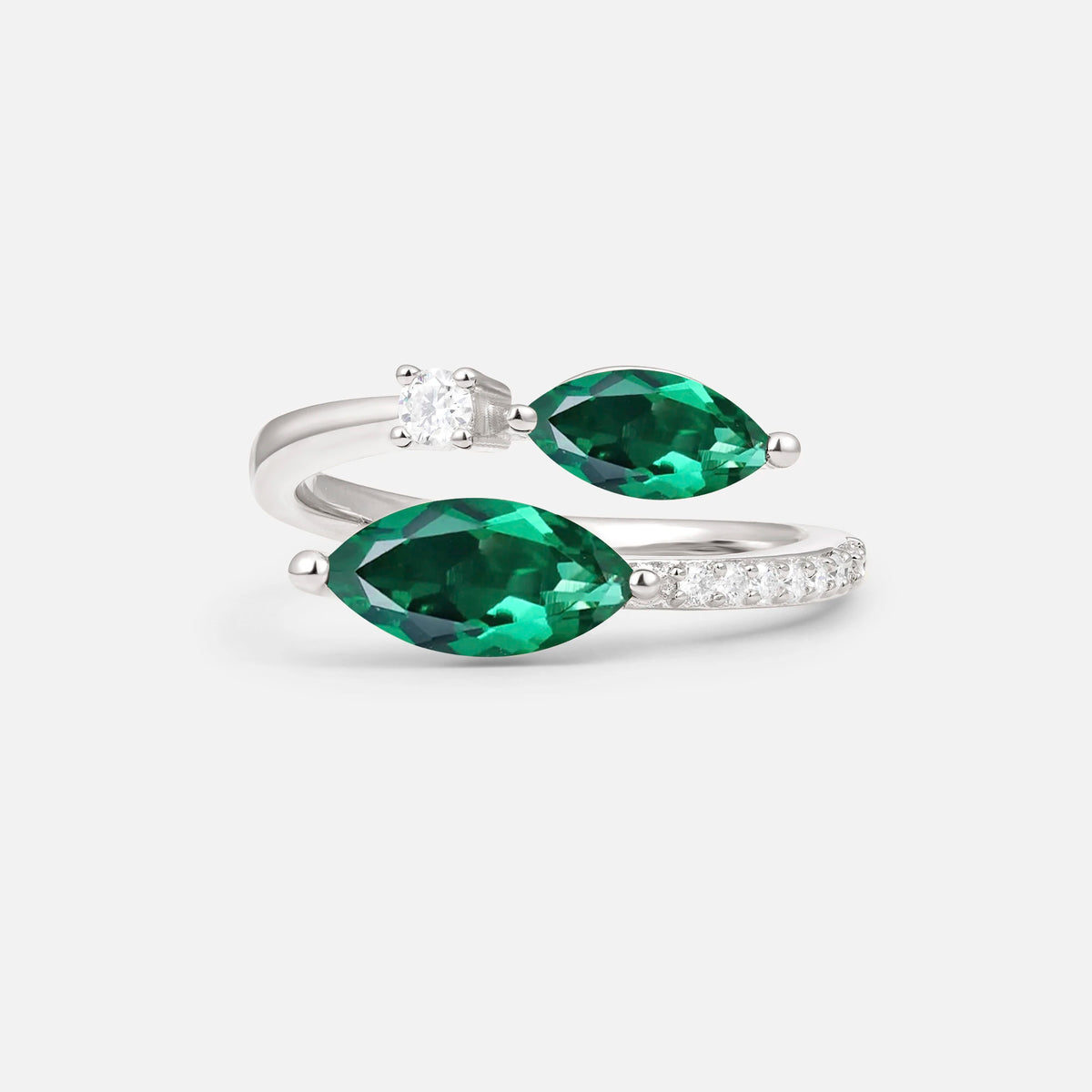 SR06737 Emerald Ring - Additional view