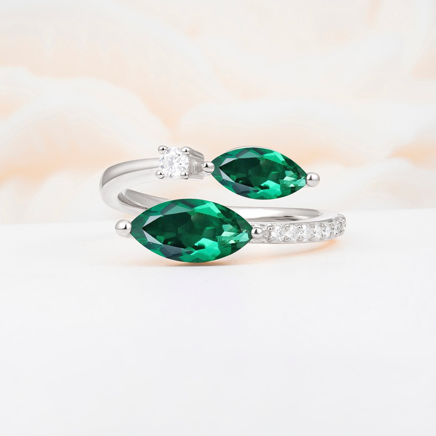SR06737 Emerald Ring - Additional view