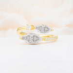 SR06737 Moissanite Ring - Yellow-Gold