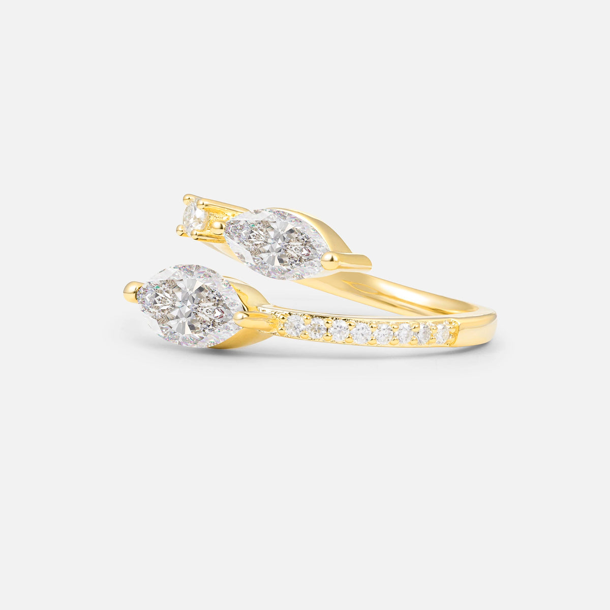 SR06737 Moissanite Ring - White-Gold
