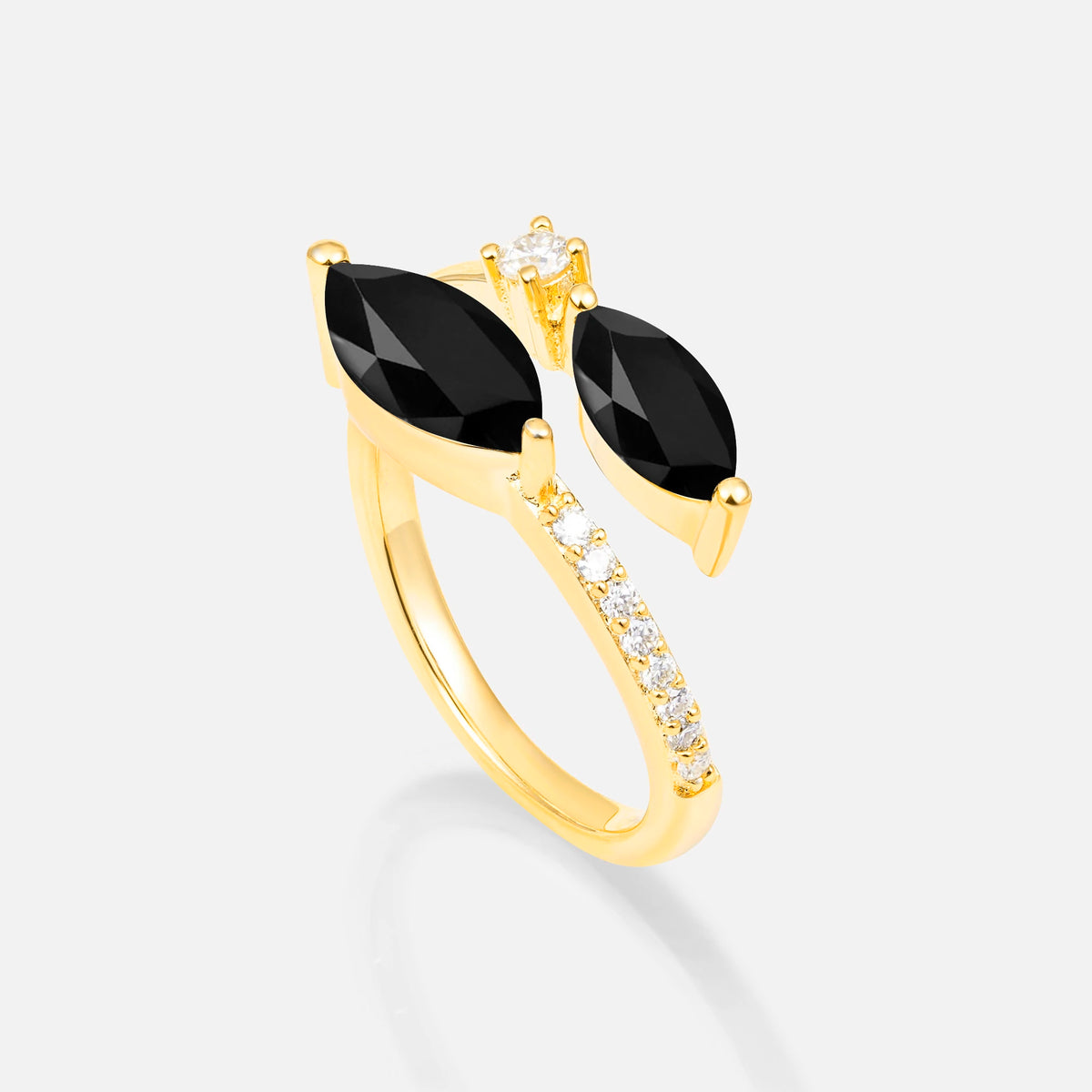 SR06737 Black Onyx Ring - Additional view