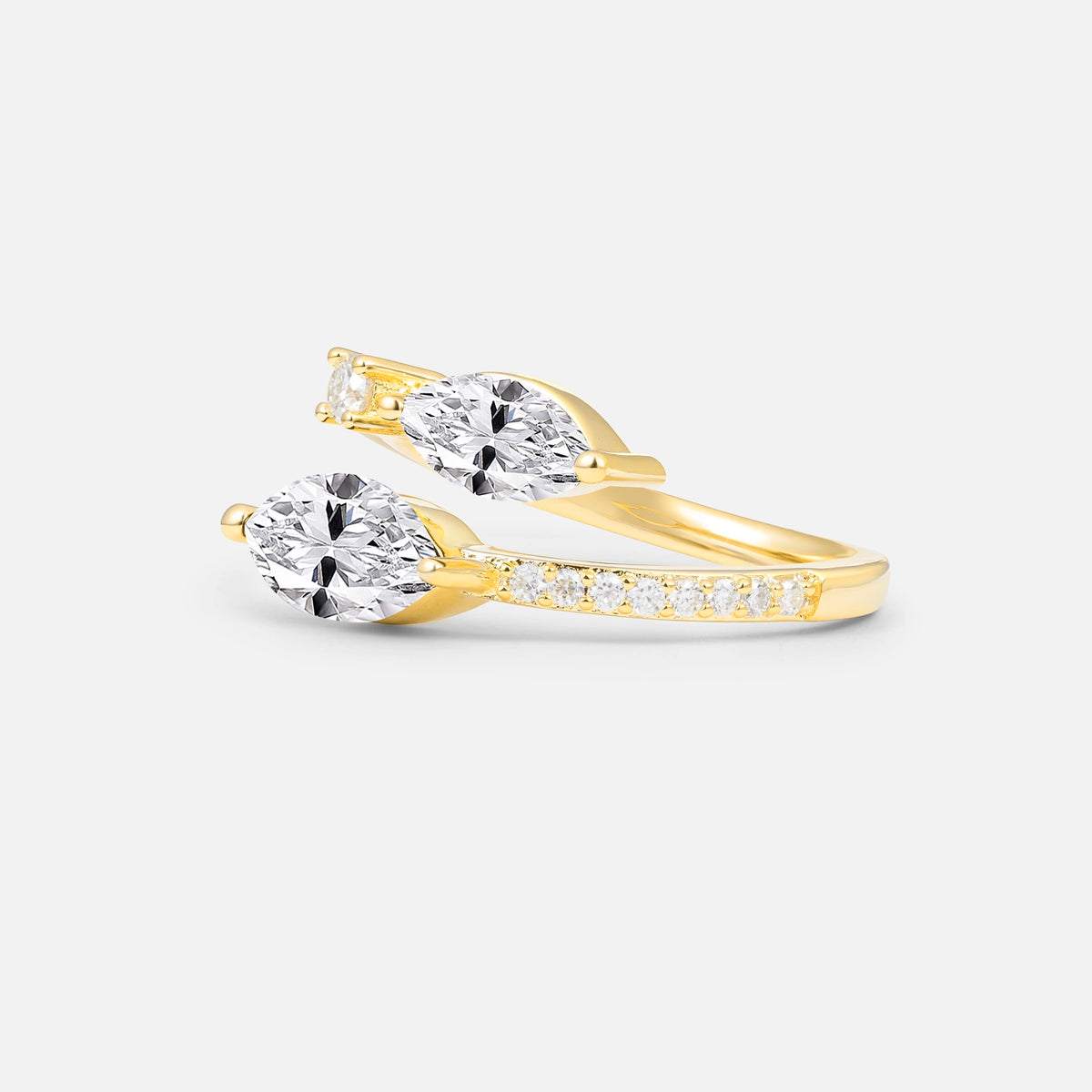SR06737 Lab Diamond Ring - White-Gold