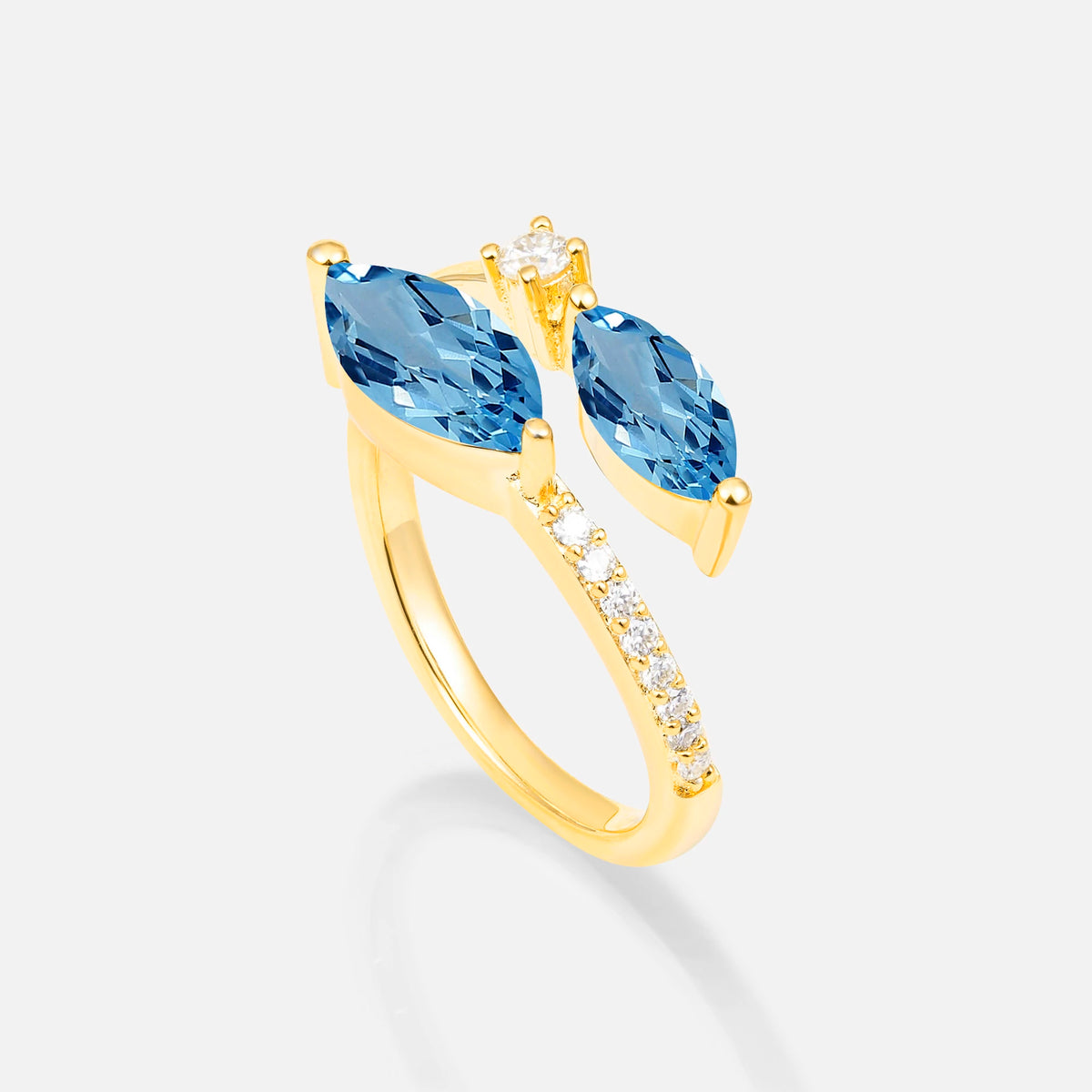 SR06737 Aquamarine Ring - Additional view