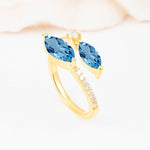 SR06737 Aquamarine Ring - Additional view