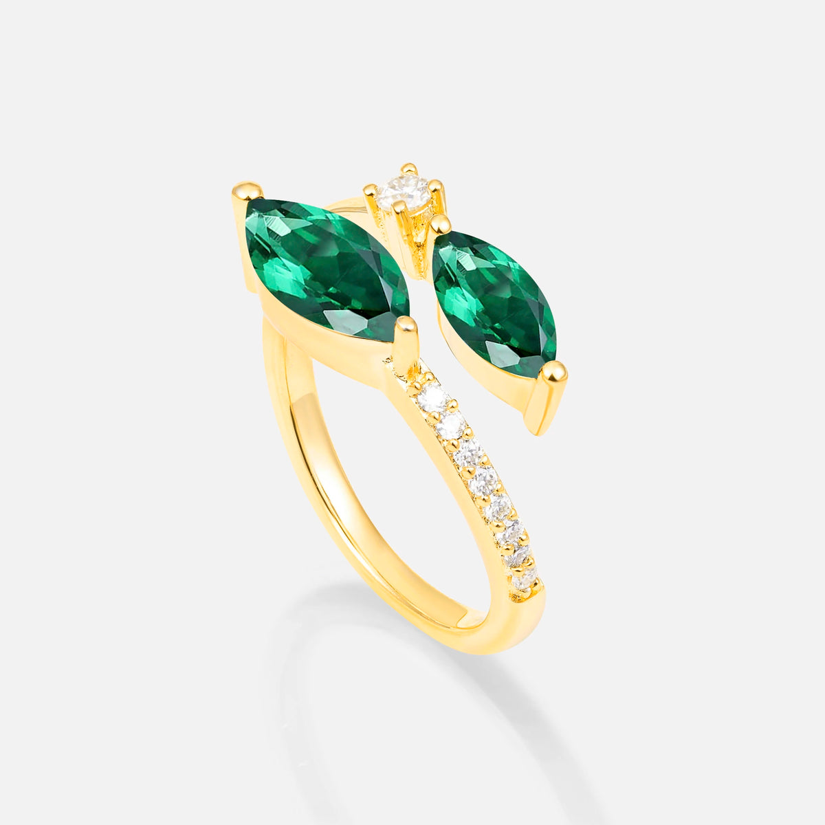 SR06737 Emerald Ring - Additional view