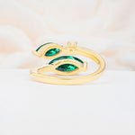 SR06737 Emerald Ring - Additional view