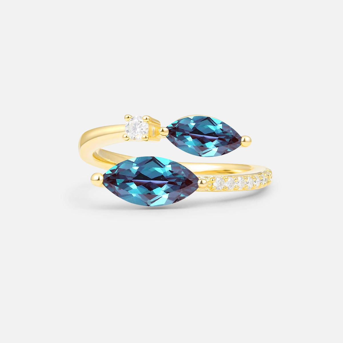 SR06737 Alexandrite Ring - Yellow-Gold
