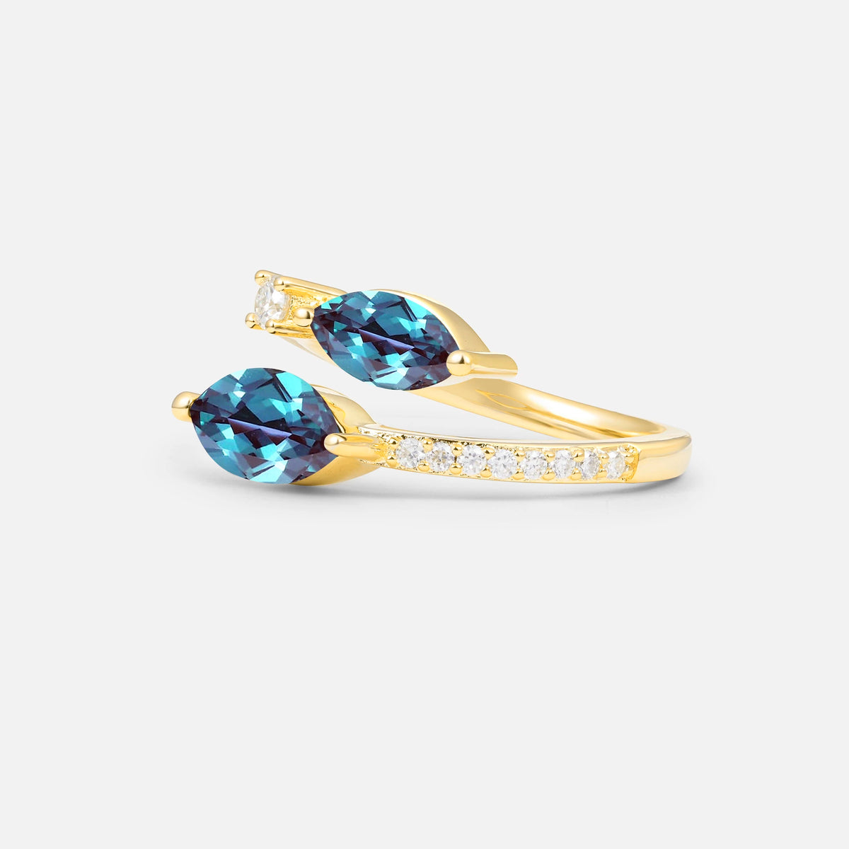 SR06737 Alexandrite Ring - White-Gold