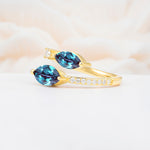 SR06737 Alexandrite Ring - White-Gold