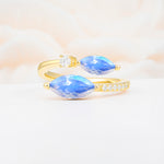 SR06737 Moonstone Ring - Yellow-Gold