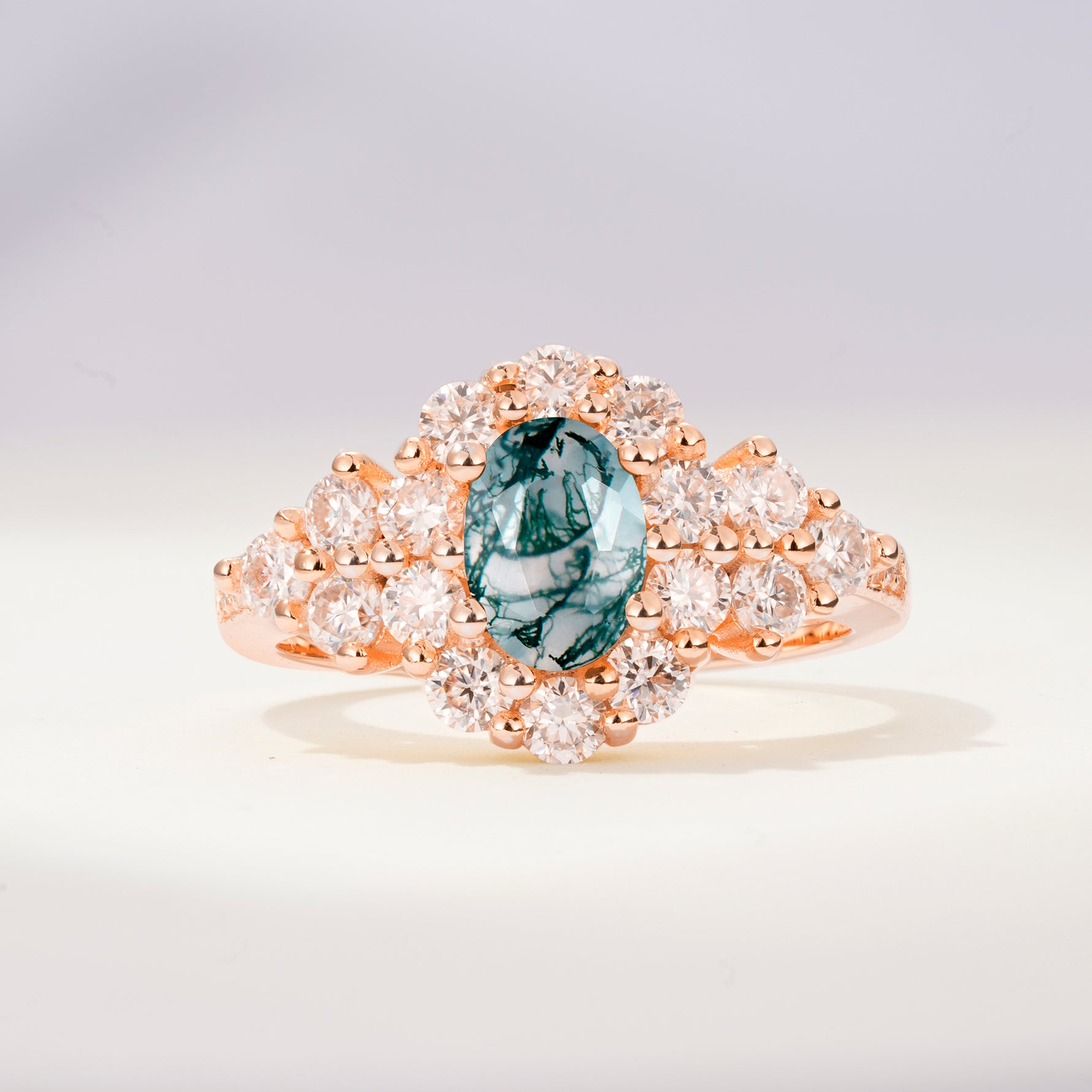 SR06742 Moss Agate Ring - Additional view
