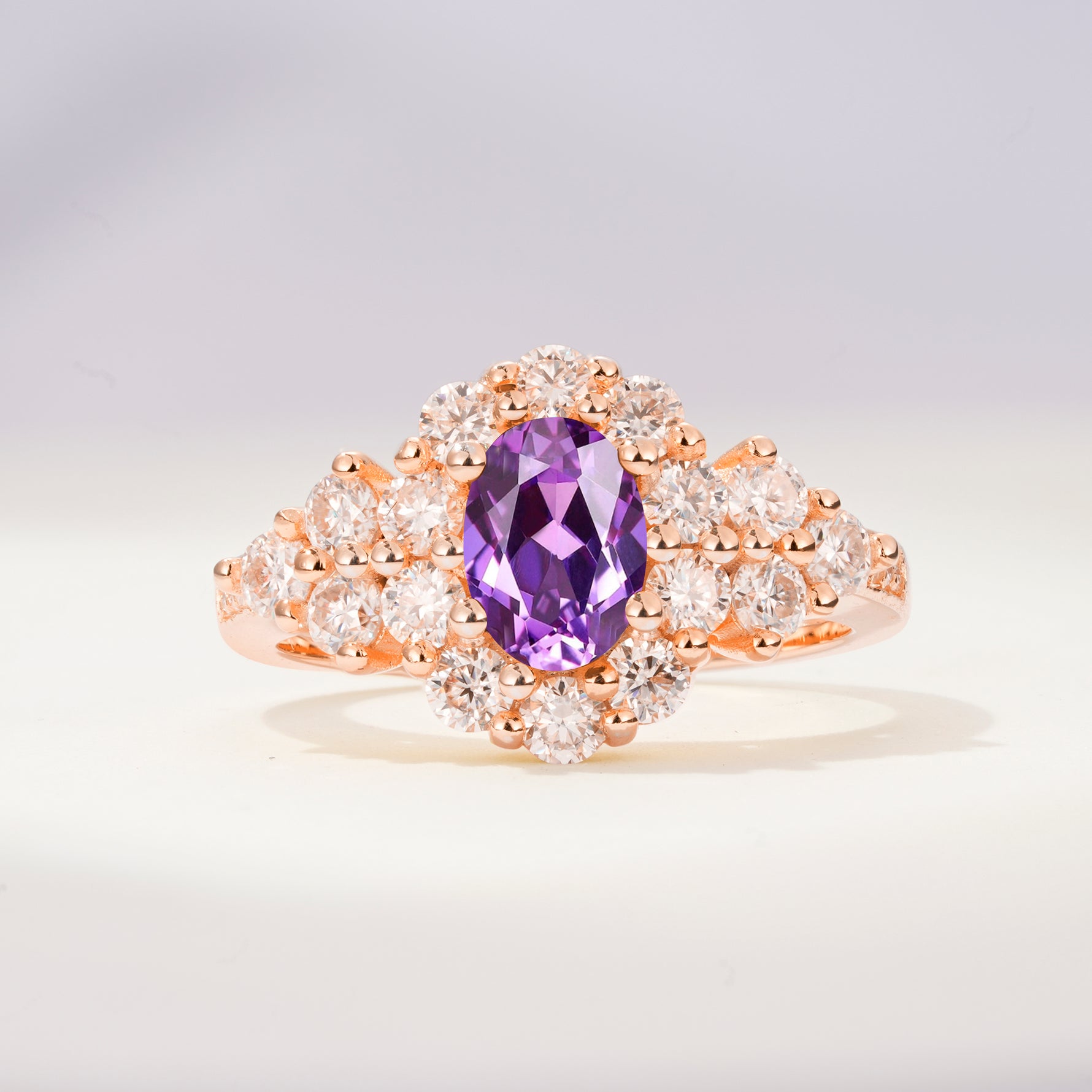 SR06742 Amethyst Ring - Additional view