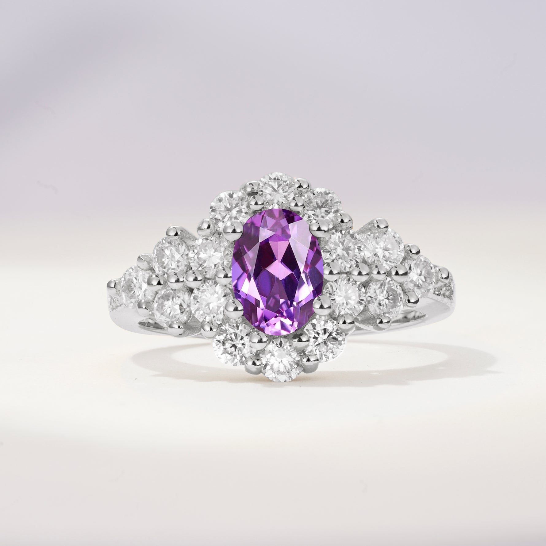 SR06742 Amethyst Ring - Additional view
